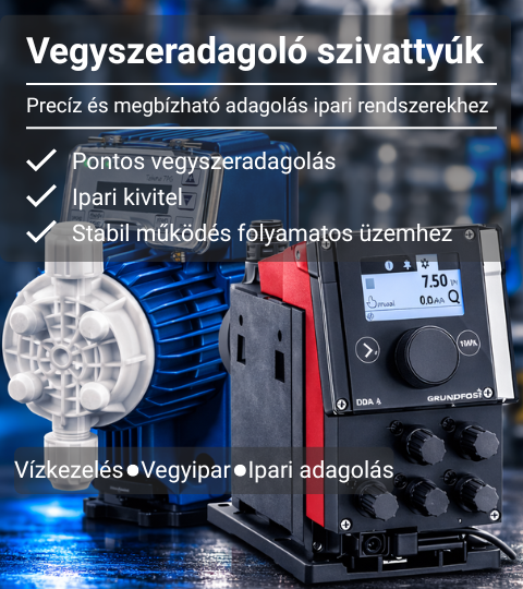 Vegyszeradagoló szivattyú – Fluid-Tech