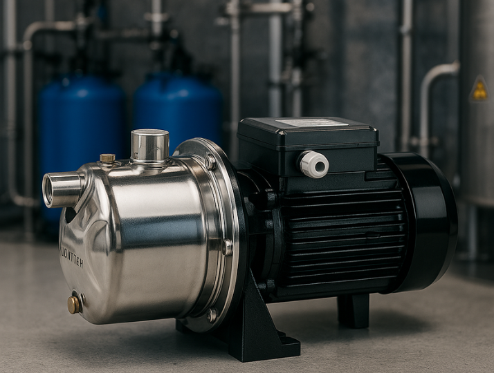 Grundfos JP szivattyú kiváltása FTM99 önfelszívó szivattyúval