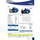 Compass 3,5 m3/h kapacitású PVDF házas mágneskuplungos vegyi centrifugál szivattyú EPDM, 1 fázis