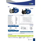 Compass 3,5 m3/h kapacitású PP házas mágneskuplungos vegyi centrifugál szivattyú Viton, 1 fázis