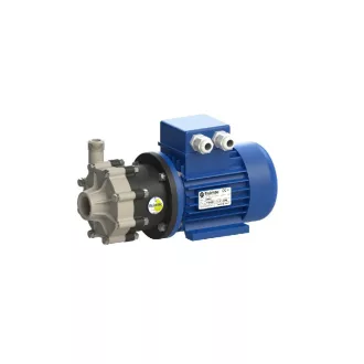   Compass 35 m3/h kapacitású PP házas mágneskuplungos vegyi centrifugál szivattyú Viton, 3 fázis