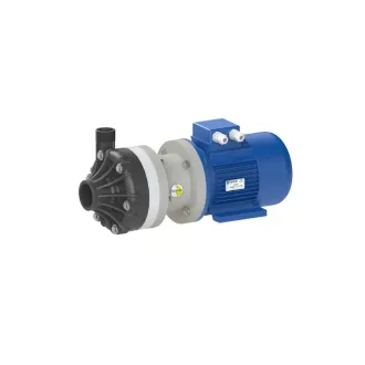   Dragon 20 m3/h kapacitású PVDF házas csúszógyűrűs vegyi centrifugál szivattyú Viton, 3 fázis