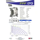 Fluimac Phonix 170 l/perces rozsdamentes acél, élelmiszeripari, nagy átömlésű, csappantyús membránszivattyú