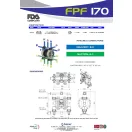 Fluimac Phonix 170 l/perces rozsdamentes acél, élelmiszeripari, nagy átömlésű, csappantyús membránszivattyú
