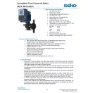 SEKO SPRING MS1 80 l/h kapacitású motoros adagolószivattyú, max. 10 bar nyomással, vezérelve és digitálisan állítható térfogatáram, PP ház, Viton tömítés