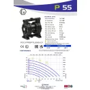 Fluimac Phoenix 55 l/perces műanyagházas teflonmembrános membránszivattyú ATEX Zóna1-be