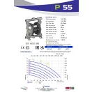 Fluimac Phoenix 55 l/perces rozsdamentes acél házas teflonmembrános membránszivattyú