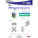 Fluimac Phoenix 55 l/perces rozsdamentes acél teflonmembrános membránszivattyú ATEX Zóna1-be