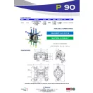 Fluimac Phoenix 100 l/perces alumíniumházas membránszivattyú olajos közeghez