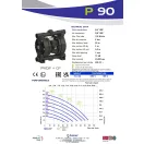 Fluimac Phoenix 100 l/perces PVDF házas teflonmembrános membránszivattyú extrém vegyi ellenállással