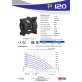   Fluimac Phoenix 120 l/perces PVDF házas teflonmembrános membránszivattyú extrém vegyi ellenállással