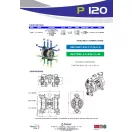 Fluimac Phoenix 120 l/perces PVDF házas teflonmembrános membránszivattyú extrém vegyi ellenállással