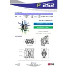 Fluimac Phoenix 250 l/perces műanyagházas membránszivattyú enyhén koptató közeghez