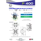Fluimac Phoenix 380 l/perces rozsdamentes acél teflonmembrános membránszivattyú ATEX Zóna1-be