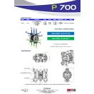 Fluimac Phoenix 700 l/perces műanyagházas membránszivattyú enyhén koptató közeghez