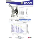 Fluimac Phoenix 1000 l/perces rozsdamentes acél teflonmembrános membránszivattyú ATEX Zóna1-be