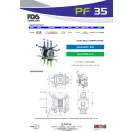 Fluimac Phoenix 35 l/perces rozsdamentes acél élelmiszeripari membránszivattyú