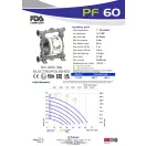 Fluimac Phoenix 65 l/perces rozsdamentes acél élelmiszeripari membránszivattyú