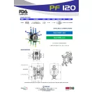Fluimac Phoenix 120 l/perces rozsdamentes acél élelmiszeripari membránszivattyú