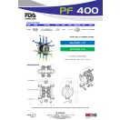 Fluimac Phoenix 380 l/perces rozsdamentes acél élelmiszeripari membránszivattyú