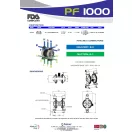 Fluimac Phoenix 1000 l/perces rozsdamentes acél élelmiszeripari membránszivattyú