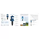 Vízmeghajtású adagoló viton tömítéssel, PP házzal, 3/4", max. 50 l/h adagolt koncentrátum, max. 2% töménységű oldathoz